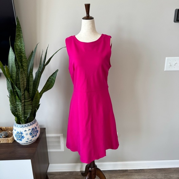 Kate Spade Open Scallop Back Ponte Dress - Color: Kinetic Pink Casual - Picture 4 of 13